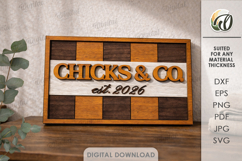 Easter Tiered Tray Decor Laser Cut. Wall Decor SVG Product Image 1