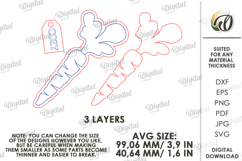 Easter Tiered Tray Decor Laser Cut. Easter Decor. Carrot SVG Product Image 2