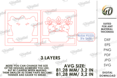 Easter Tiered Tray Decor Laser Cut. Wall Decor SVG Product Image 2