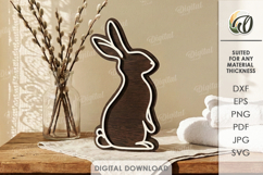 Easter Tiered Tray Decor Laser Cut. Easter Wall Decor SVG Product Image 1