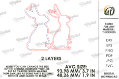 Easter Tiered Tray Decor Laser Cut. Easter Wall Decor SVG Product Image 2