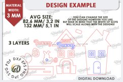 Wooden Easter Houses LaserCut Bundle. Easter Tiny Houses SVG Product Image 4