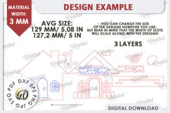 Wooden Easter Houses LaserCut Bundle. Easter Tiny Houses SVG Product Image 6