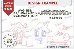 Wooden Easter Houses LaserCut Bundle. Easter Tiny Houses SVG Product Image 8