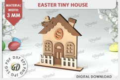Wooden Easter Houses LaserCut Bundle. Easter Tiny Houses SVG Product Image 9
