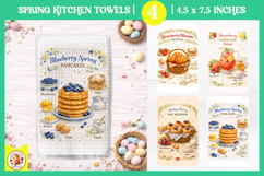 Spring Recipe Kitchen Towel, Kitchen Towel Sublimation Product Image 1
