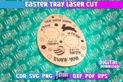 Easter Serving Tray Laser Cut | Dear Easter Bunny | CNC File Product Image 1