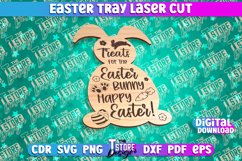 Easter Serving Tray Laser Cut | Dear Easter Bunny | CNC File Product Image 1