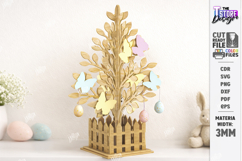 Family Easter Tree Laser Cut | Easter Table Decor | Spring Product Image 1