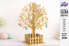 Family Easter Tree Laser Cut | Easter Table Decor | Spring Product Image 1