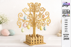 Family Easter Tree Laser Cut | Easter Table Decor | Spring Product Image 1