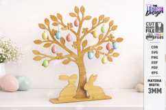 Family Easter Tree Laser Cut | Easter Table Decor | Spring Product Image 1