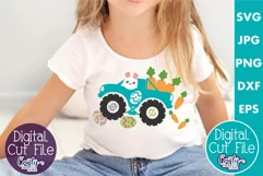 Easter Bunny Monster Truck | Kids Easter Svg Design Product Image 1