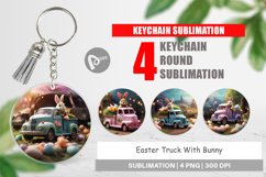 Keychain Easter Truck With Bunny Product Image 1