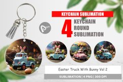 Keychain Easter Truck With Bunny Product Image 1