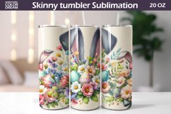 Easter Bunny Ears Tumbler Wrap |Seamless Tumbler Sublimation Product Image 1