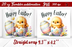 Easter Tumbler wrap | Cute Chick sublimation Product Image 1
