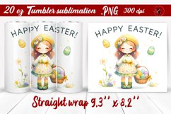 Easter Tumbler wrap | Cute Easter sublimation Product Image 1