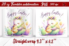 Easter Tumbler wrap | Cute Chick sublimation Product Image 1