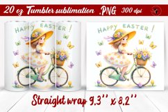 Easter Tumbler wrap | Cute Easter sublimation Product Image 1