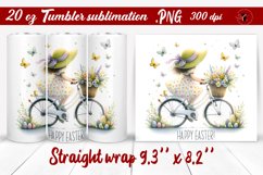 Easter Tumbler wrap | Cute Easter sublimation Product Image 1