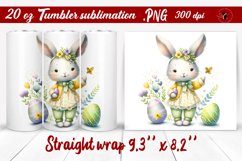 Easter Tumbler wrap | Easter Bunny Product Image 1