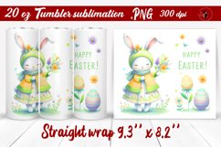 Easter Tumbler wrap | Easter Bunny Product Image 1