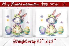 Easter Tumbler wrap | Easter Bunny Product Image 1