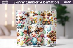 Easter Cute Cow Tumbler | Easter Seamless Tumbler Wrap Product Image 1
