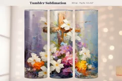 Easter Tumbler Sublimation  Cross Christian Tumbler Wrap 