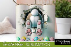 Easter Tumbler Sublimation Design, Easter Bunny Tumbler Wrap