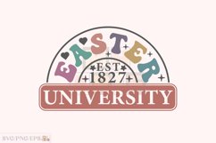 Retro Easter University SVG T0shirt Design, Easter Day PNG Product Image 2