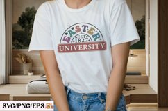 Retro Easter University SVG T0shirt Design, Easter Day PNG Product Image 3