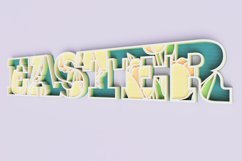 Floral "Easter" Sign Laser Cut File | Floral Sign SVG Product Image 5