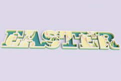 Floral "Easter" Sign Laser Cut File | Floral Sign SVG Product Image 3