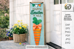 Easter Vertical Door Signs Bundle Laser Cut. Porch Sign SVG Product Image 13