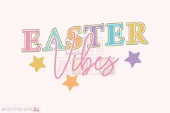 Retro Easter Vibes SVG Easter SVG T-shirt Design, Easter PNG Product Image 1