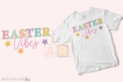 Retro Easter Vibes SVG Easter SVG T-shirt Design, Easter PNG Product Image 2