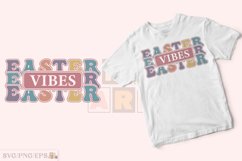Retro Easter Vibes SVG Easter SVG T-shirt Design, Easter PNG Product Image 2