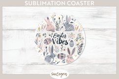 Easter Vibes v1 Round Coaster Sublimation Product Image 1