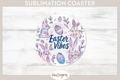 Easter Vibes v3 Round Coaster Sublimation Product Image 1