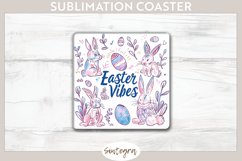 Easter Vibes v3 Square Coaster Sublimation Product Image 1