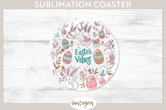 Easter Vibes v6 Round Coaster Sublimation Product Image 1