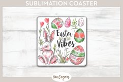Easter Vibes v8 Square Coaster Sublimation Product Image 1