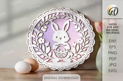 3D Easter Wall Signs Bundle Laser Cut. Wall Decor SVG Product Image 2