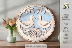 3D Easter Wall Signs Bundle Laser Cut. Wall Decor SVG Product Image 13