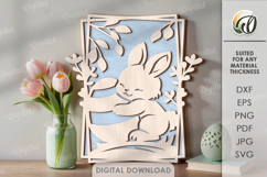 3D Easter Wall Signs Bundle Laser Cut. Wall Decor SVG Product Image 6