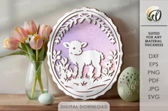 3D Easter Wall Signs Bundle Laser Cut. Wall Decor SVG Product Image 8