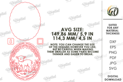 3D Easter Wall Sign Laser Cut. Easter Wall Decor SVG Product Image 2