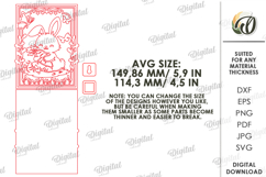 3D Easter Wall Sign Laser Cut. Easter Wall Decor SVG Product Image 2